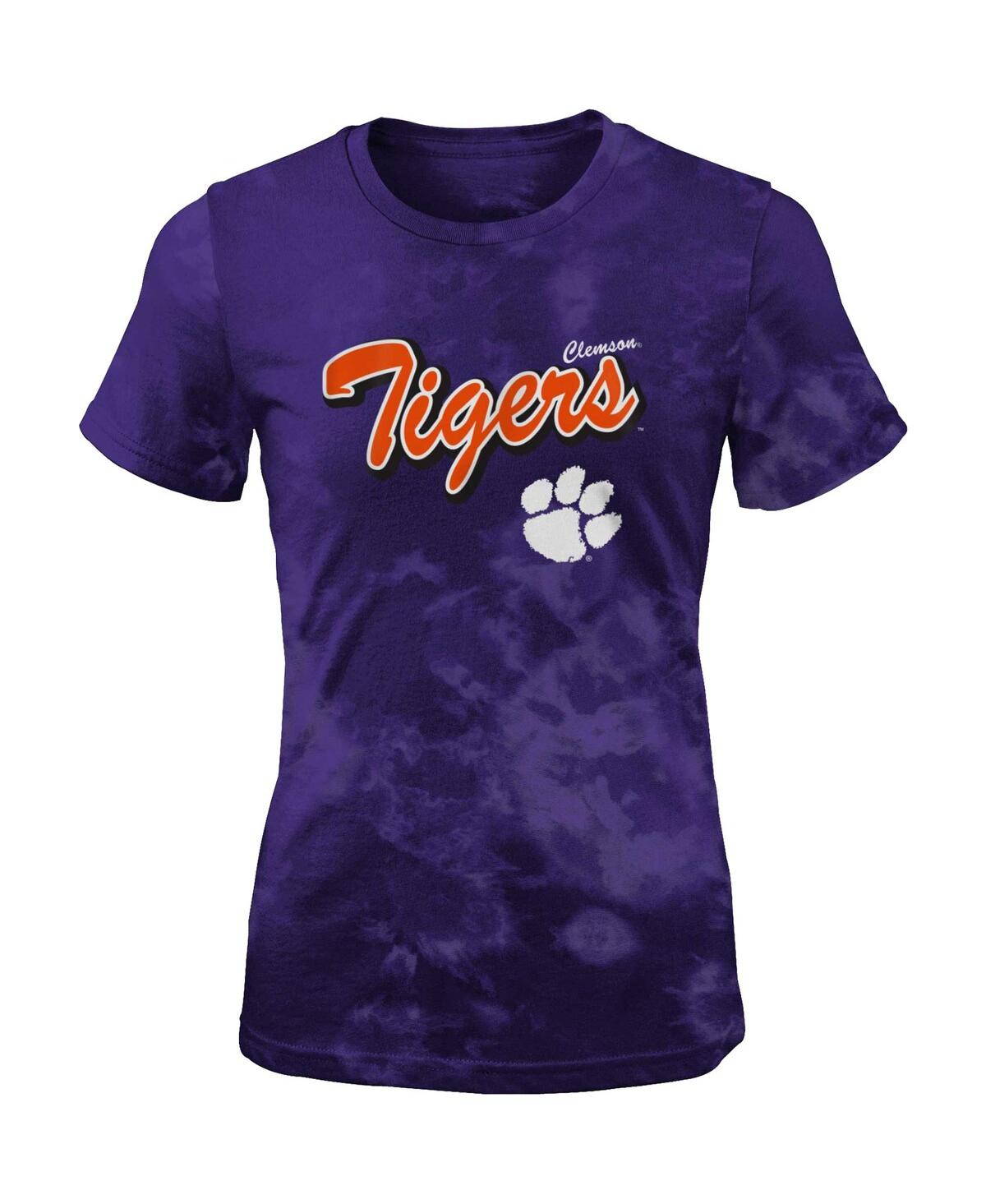Shop Outerstuff Big Girls Purple Clemson Tigers Dream Team T-shirt