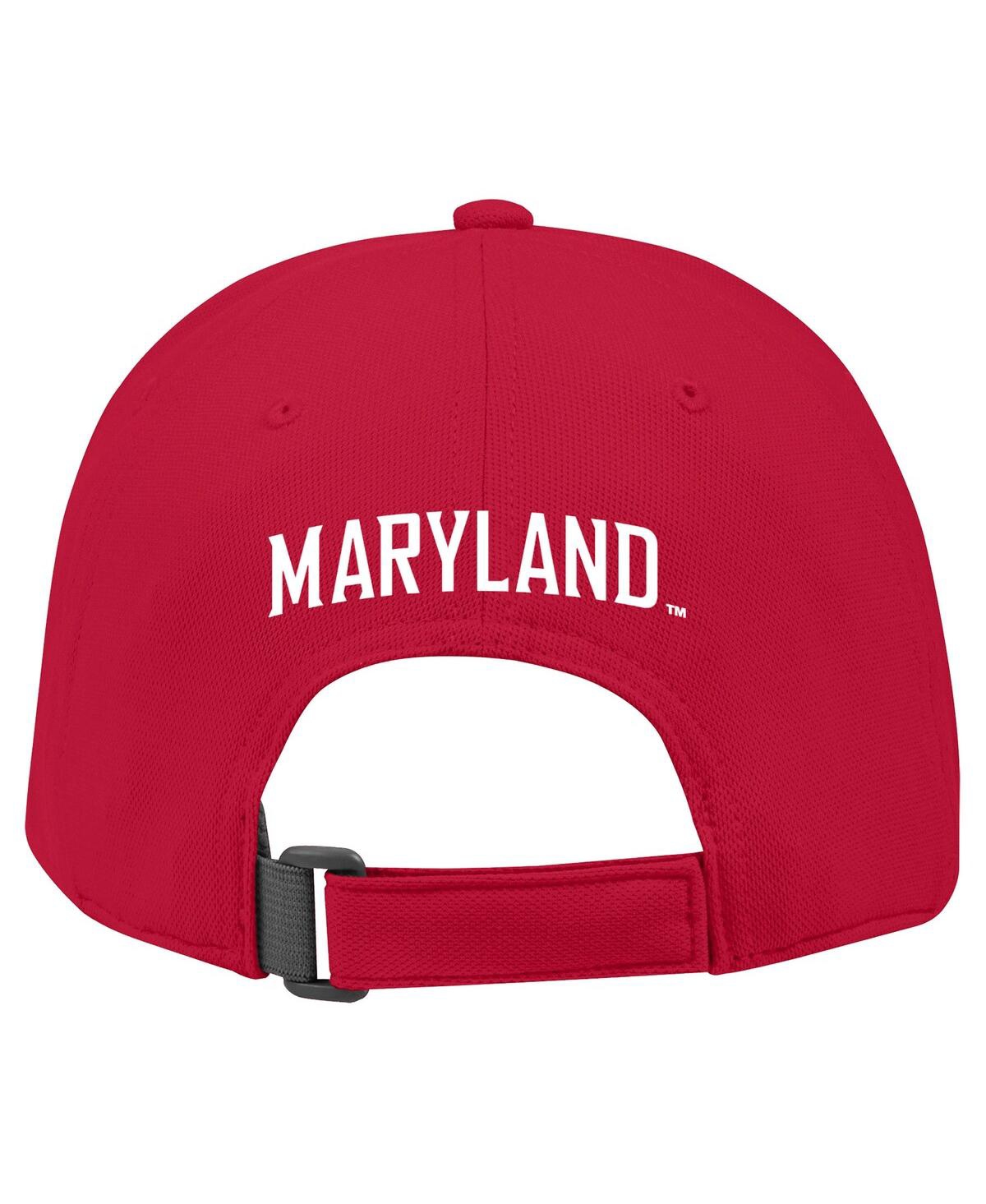 Shop Under Armour Men's  Red Maryland Terrapins Blitzing Accent Iso-chill Adjustable Hat
