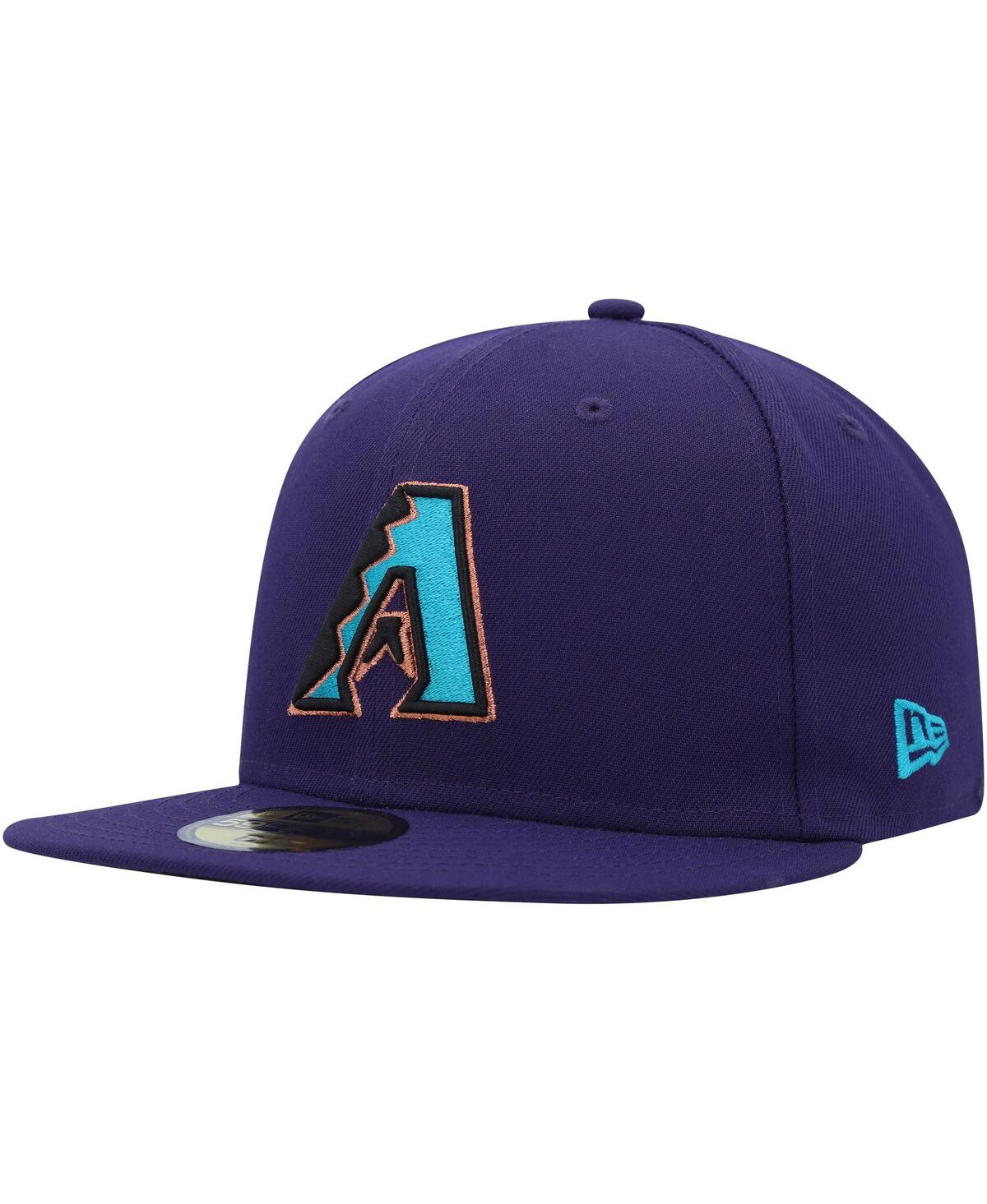 Shop New Era Men's  Purple Arizona Diamondbacks Turn Back The Clock 59fifty Fitted Hat