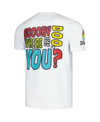 Men's and Women's White Scooby-Doo The Whole Gang T-shirt