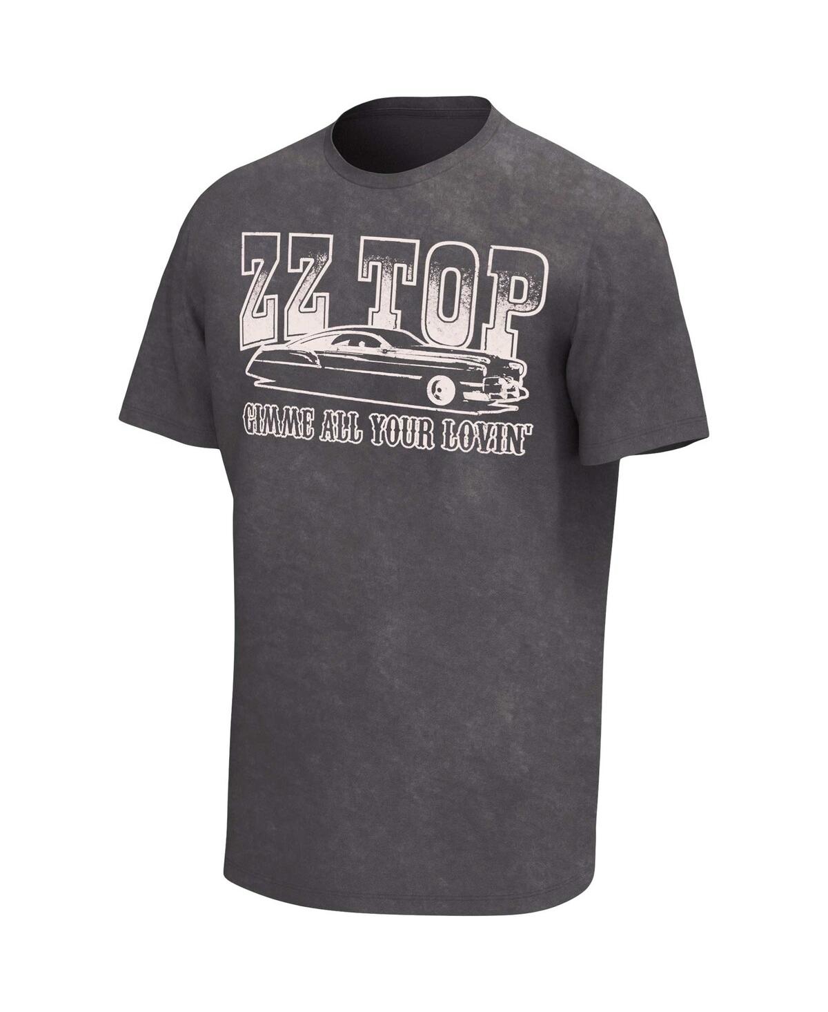 Shop Philcos Men's Charcoal Distressed Zz Top Gimme All Your Lovin' Washed Graphic T-shirt