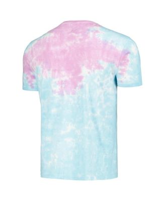 Men's Blue Distressed Woodstock Photo Washed Graphic T-shirt
