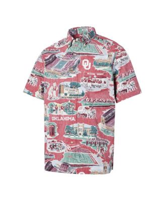 Men's Crimson Oklahoma Sooners Scenic Button-Down Shirt