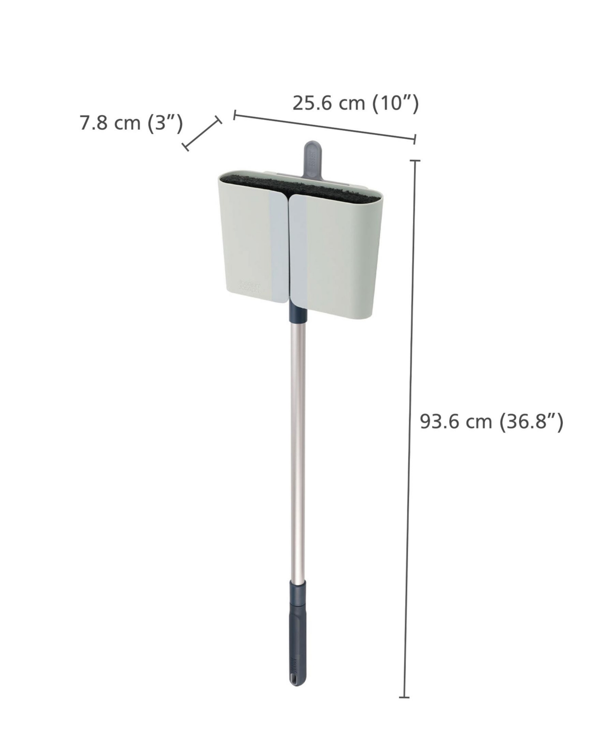 Joseph Joseph Cleanstore Wall-mounted Broom With Dust-shield Storage In Blue