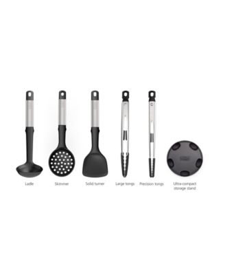 Elevate Fusion 5-Piece Silicone Utensil Set with Storage Stand