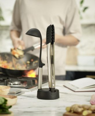 Elevate Fusion 5-Piece Silicone Utensil Set with Storage Stand