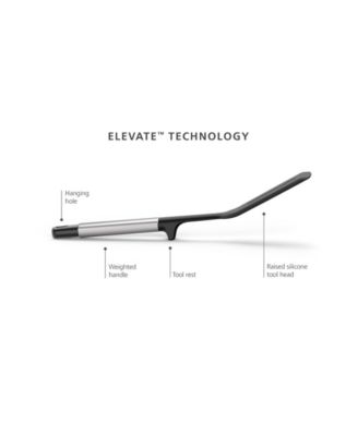 Elevate Silicone Slotted Turner with Integrated Tool Rest