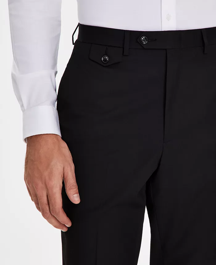 Men's Classic-Fit Solid Suit Pants - thumbnail 4
