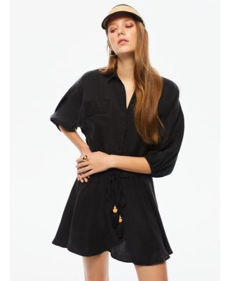 Women's Tasseled Shirt Dress