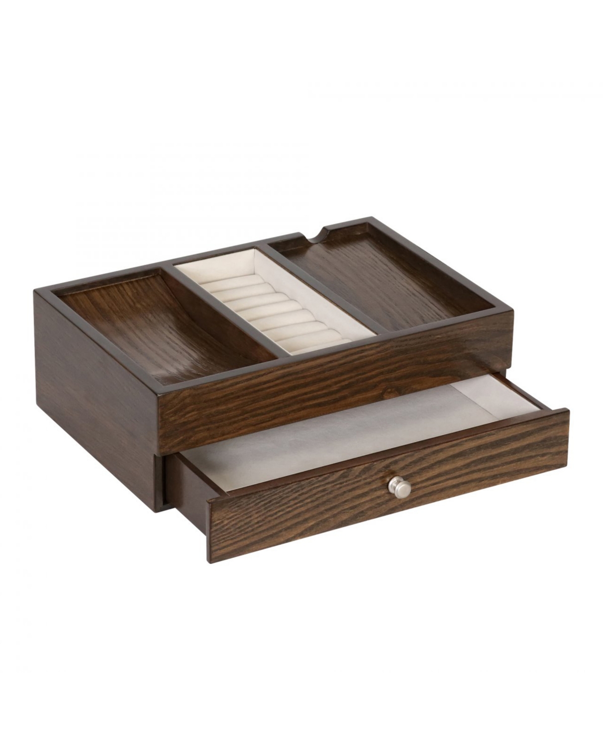 Mele & Co Rex Grained Oak Valet In Dark Oak