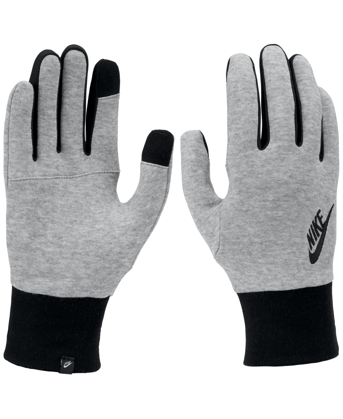 Men's Club Fleece 2.0 Embroidered Logo Tech Gloves - Dark Grey Heather