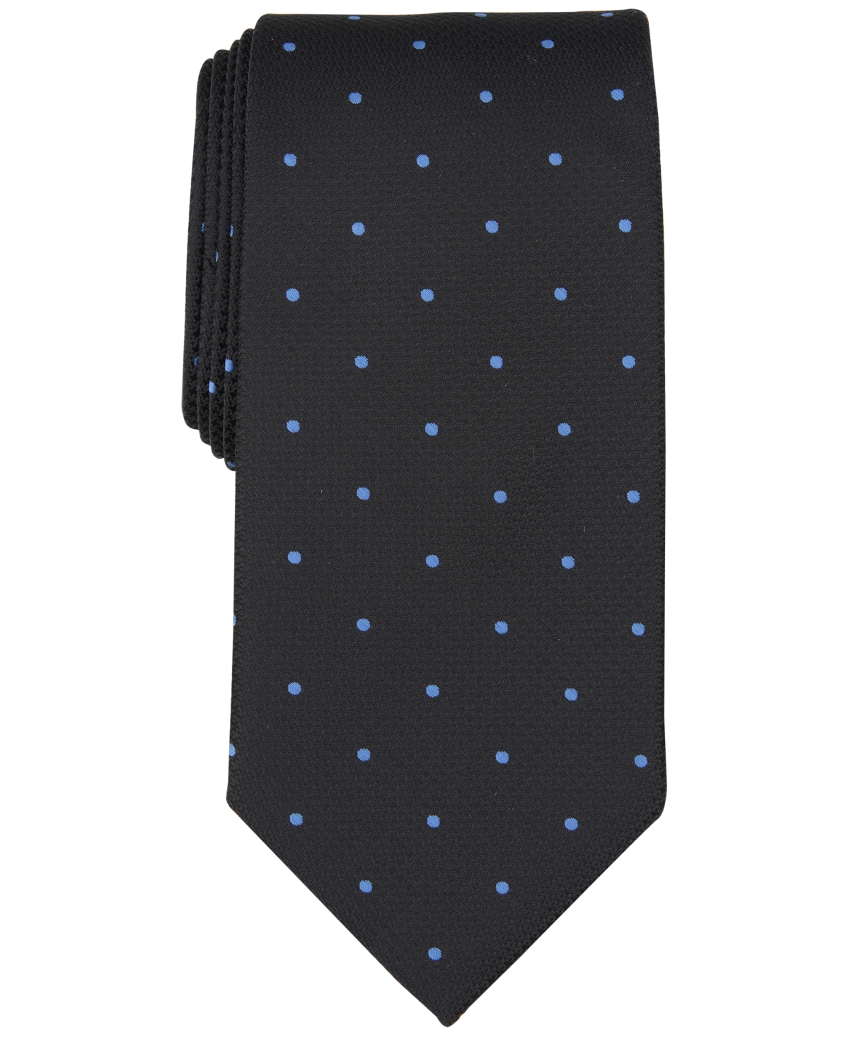 Club Room Men's Cecil Dot Tie, Created For Macy's In Black