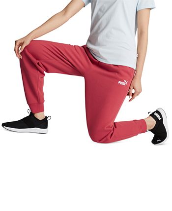 Puma Women's Embroidered-Logo High-Waist Fleece Sweatpant Jogger