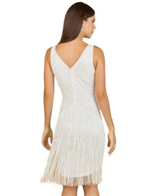 Women's Beaded Fringe Cocktail Dress
