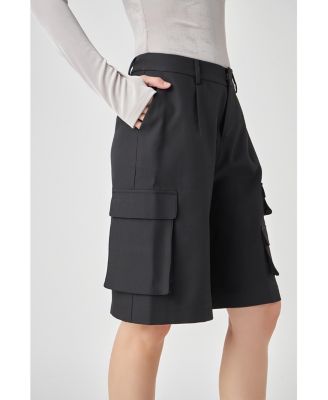 Women's Wide Cargo Shorts