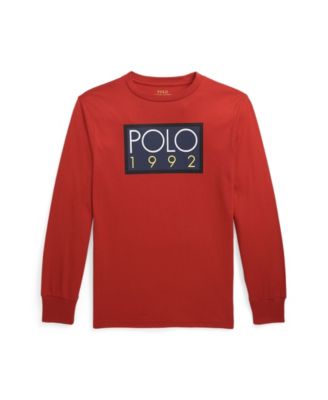 Polo Ralph Lauren Big Boys Polo 1992 Cotton Long-Sleeve T-shirt - Macy's