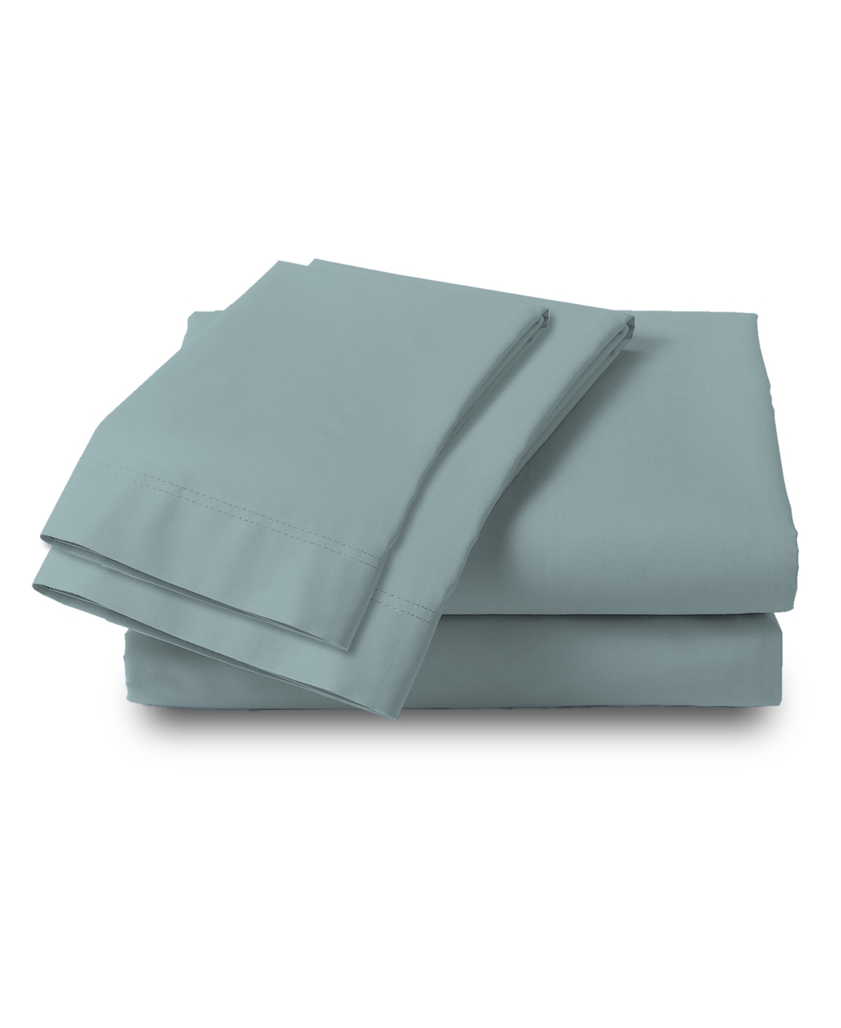 Color Sense 300-thread Count Cotton Ultra-soft Crease-resistant 4-pc. Sheet Set, Full In Green