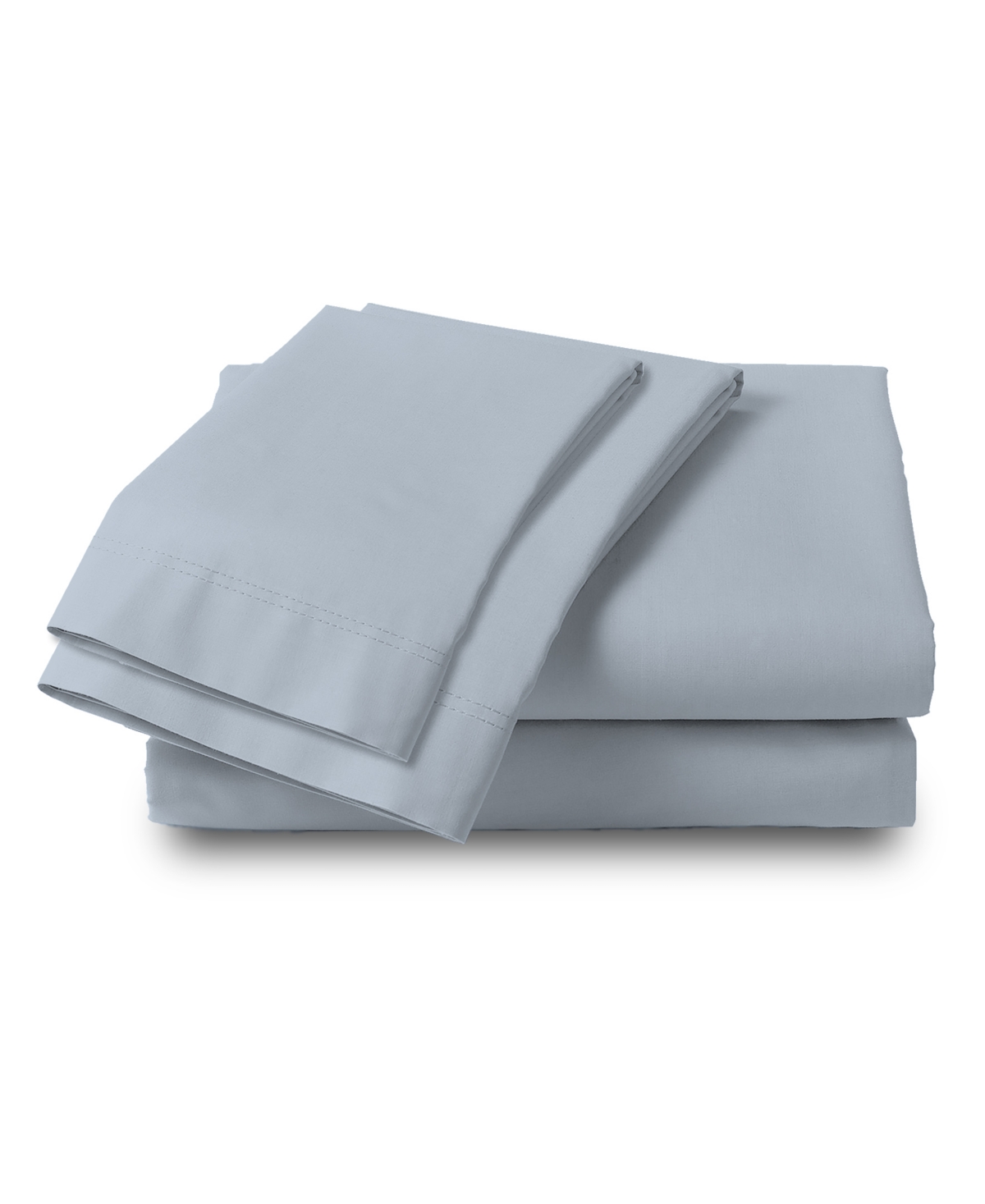 Color Sense 300 Thread Count 100% Cotton Sateen 4-pc. Sheet Set, Full In Blue