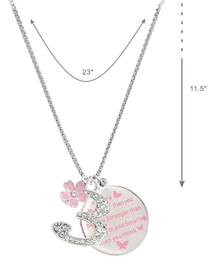 Meant2tobe 3rd Birthday Gifts for Little Girl Necklace, Bracelet, and