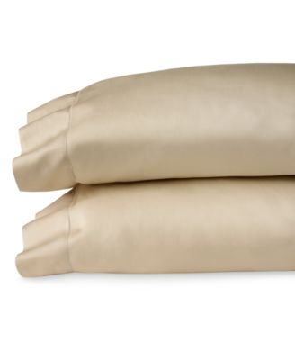Macy's Sferra Fiona Sateen Cotton Sheets In White