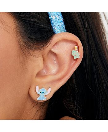 Disney Lilo and Stitch Experiment 626 Silver Plated Stud Earring