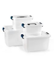 8-Piece Airtight Nested Short Square Storage Container With Lids