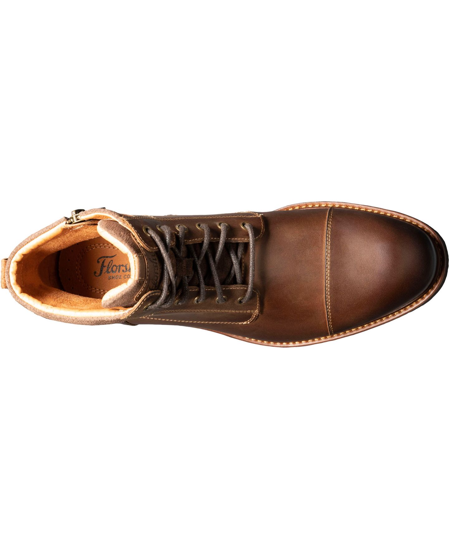 Мужские ботинки Florsheim Chalet с прямым мысом на шнуровке, цвет: Коричневый — фото 4