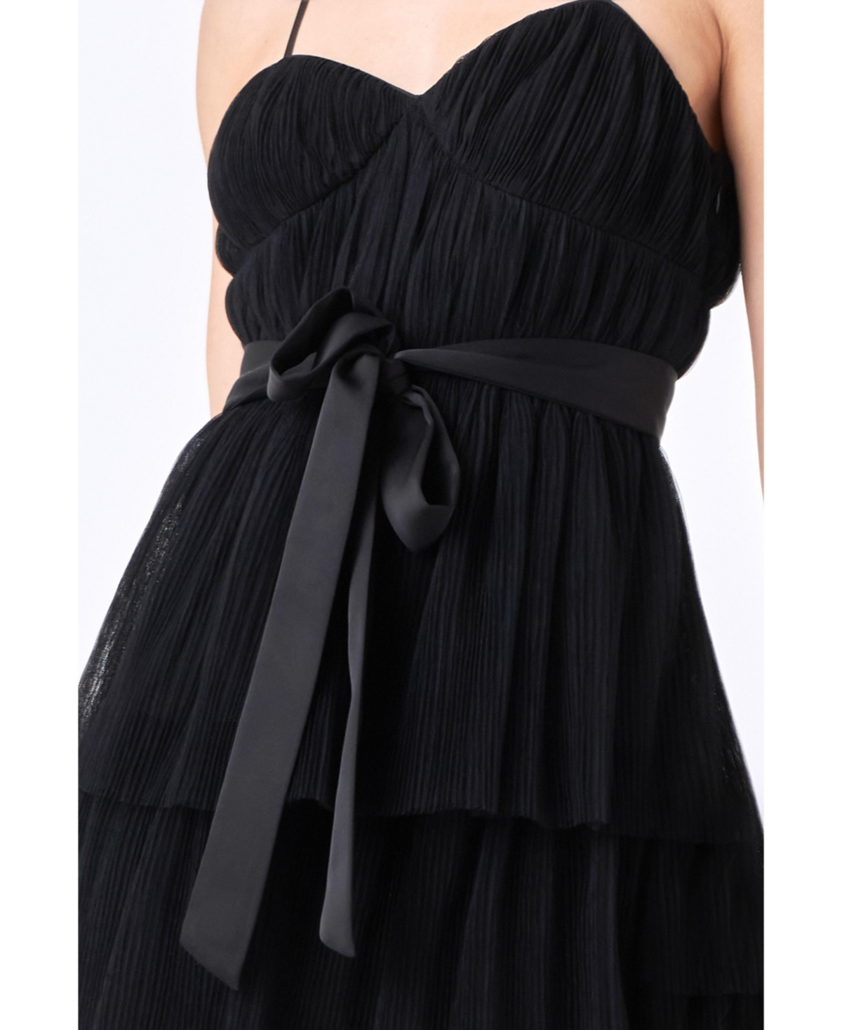 Women's Tulle Tiered Midi Dress