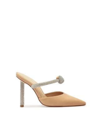 Women's Pearl Glam Slip-On High Stiletto Heel Pumps