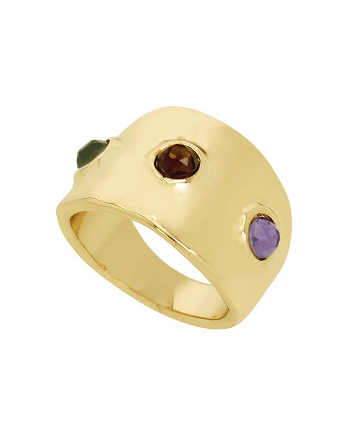 Faux Stone Gold Ring