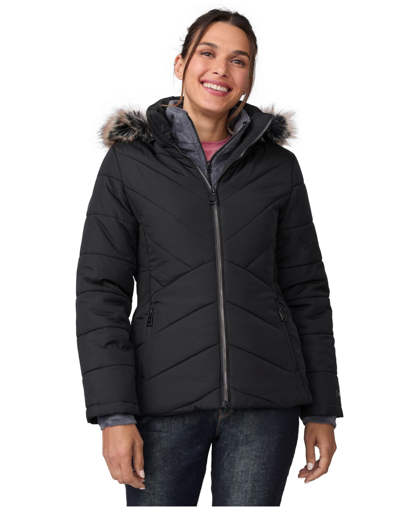Женская куртка Free Country Brisk II Parka, цвет: Чёрный — фото 1
