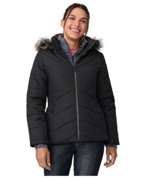 Женская куртка Free Country Brisk II Parka, цвет: Чёрный
