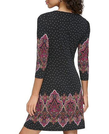 Tommy hilfiger paisley bell sleeve dress clearance