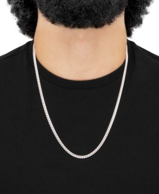 Curb Link 24" Chain Necklace in Sterling Silver or 18k Gold-Plated Over Sterling Silver