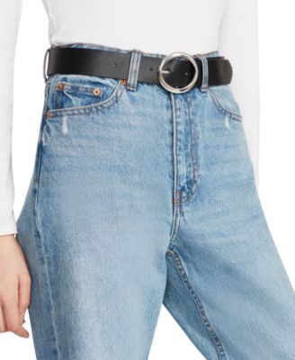 Women's Reversible Faux-Leather Belt