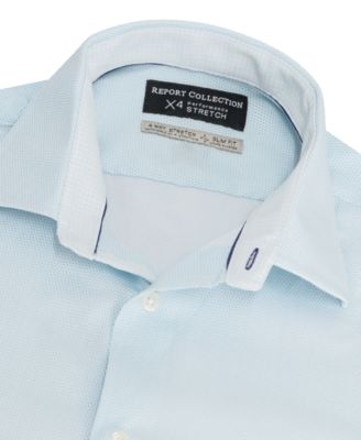 Men's Slim-Fit Motif-Print Dress Shirt