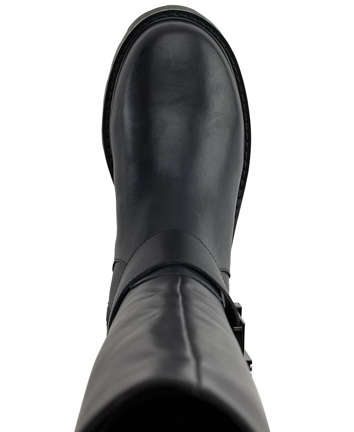 KARL LAGERFELD PARIS Women's Meara Buckled Riding Boots - Macy's
