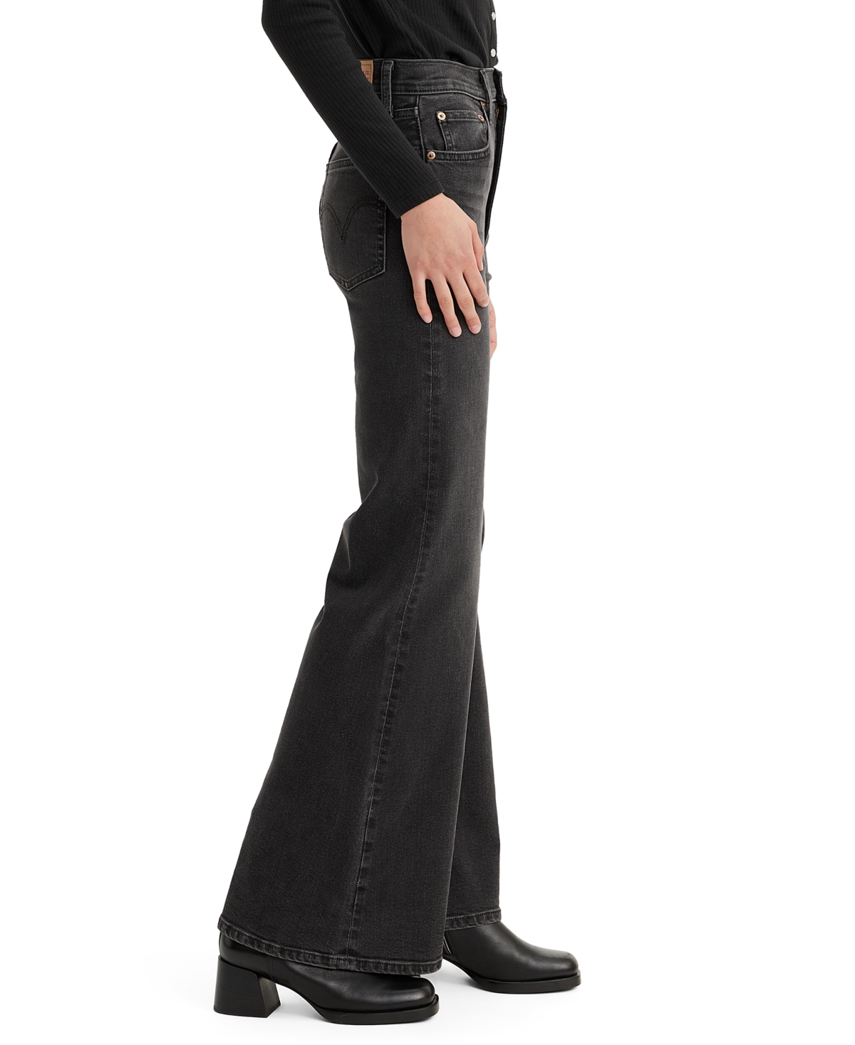 Levi's Women's Ribcage Bell High-Rise Flare-Leg Jeans - Cut And Dry No Dest