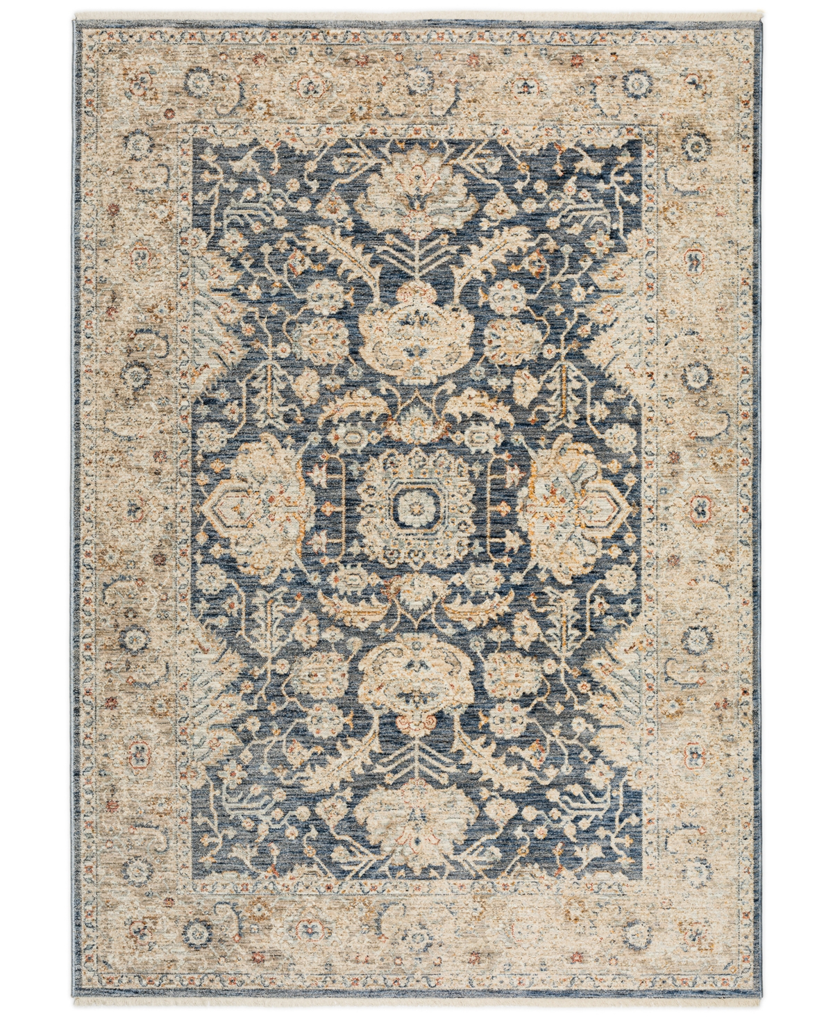 D Style Perga Prg8 3' X 5' Area Rug In Navy