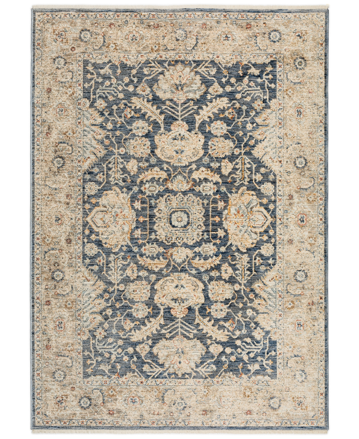 D Style Bergama Be8 3' X 5' Area Rug In Navy