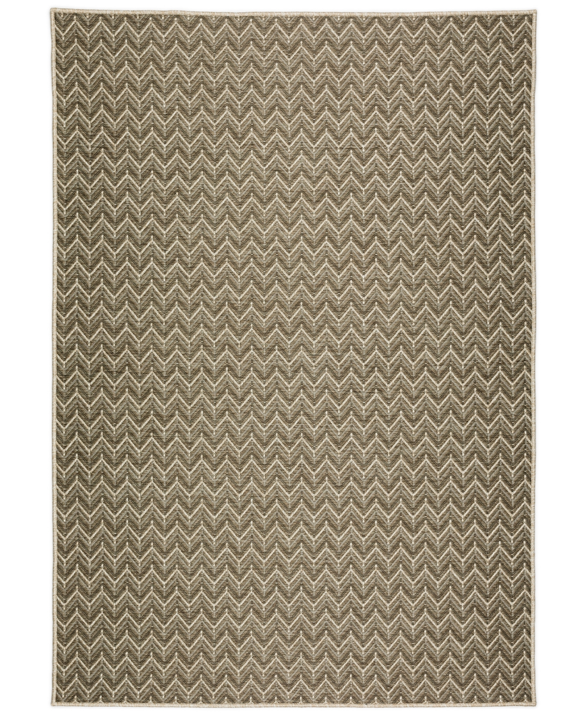 D Style Nusa Outdoor Nsa1 5'1" X 7'5" Area Rug In Gray