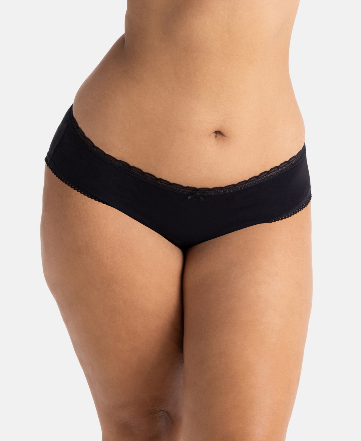 Dorina Women's Naomi 5 Pack Soft Cotton Brief Panties - Beige, Ivory, Beige, Black
