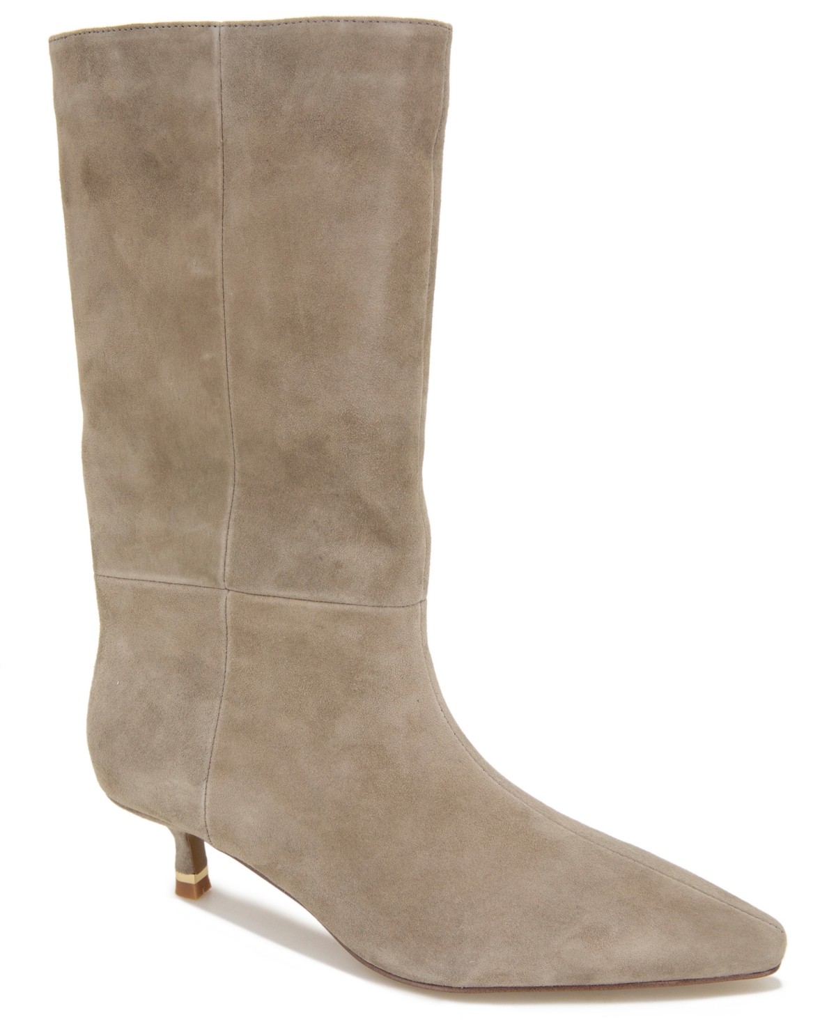 Shop Kenneth Cole New York Women's Meryl Kitten Heel Boots In Taupe