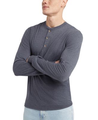 Men's Originals Tri-Blend Long Sleeve Henley T-shirt