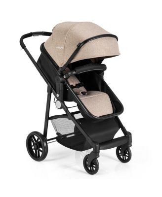 Girls 2-in-1 Foldable Pushchair Newborn Stroller
