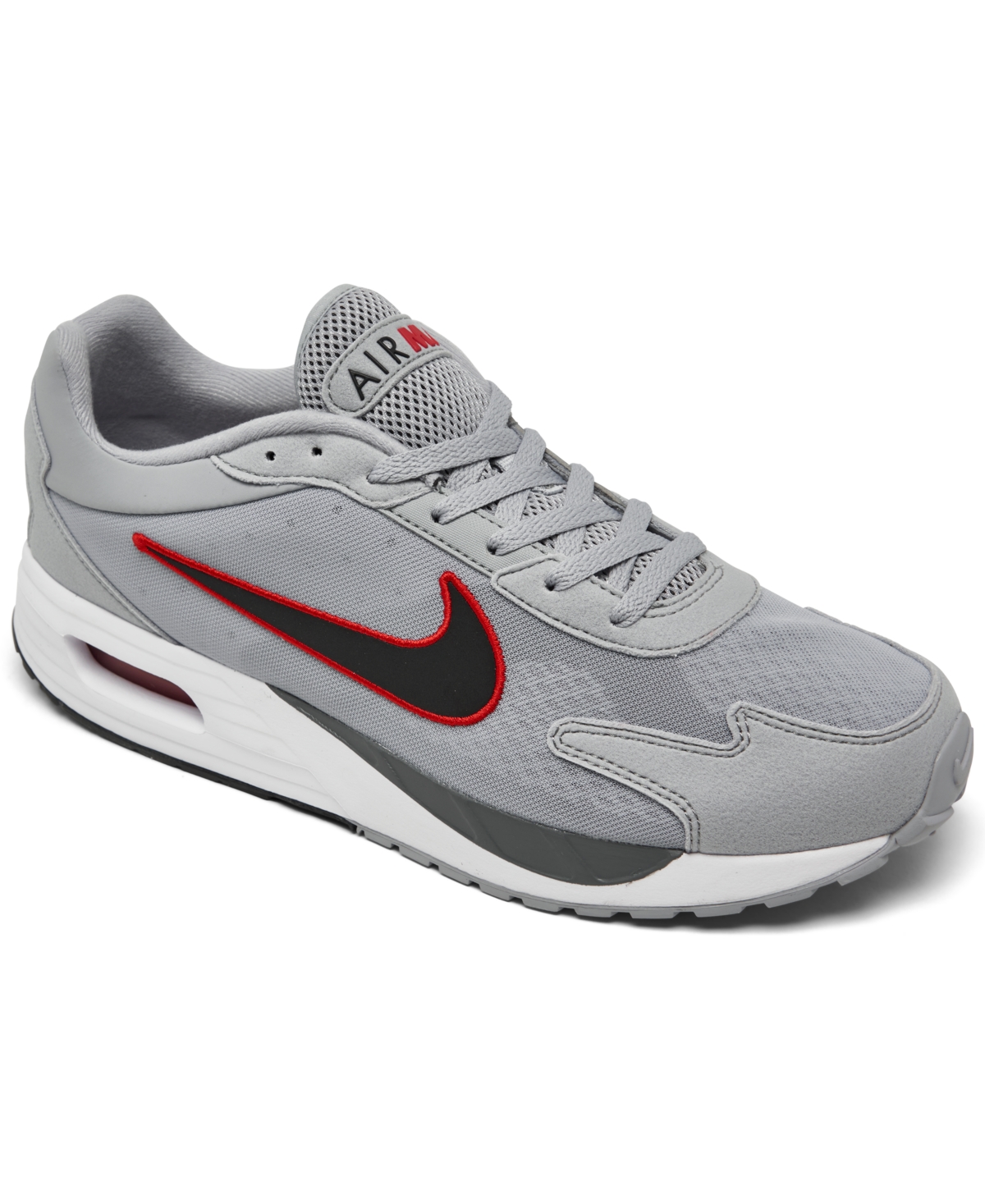 Nike Men s Air Max Solo Casual Sneakers From Finish Line In Black white ModeSens