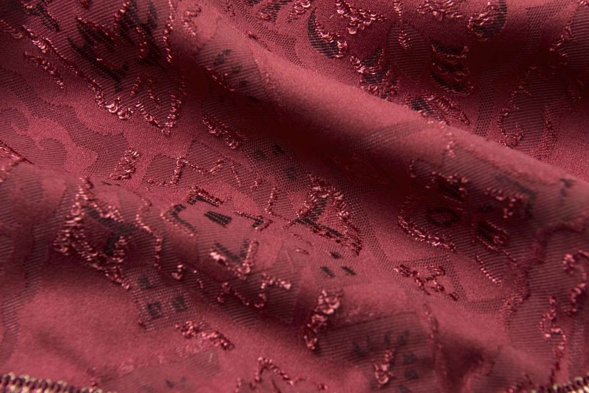 Kate Aurora Georgina Ultra Luxurious Raised Jacquard And Fringed Trimmed Austrian Window Valance Curtains