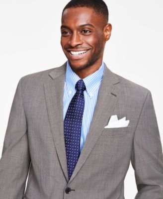 Men's Classic-Fit Stretch Wool Blend Suit Jacket