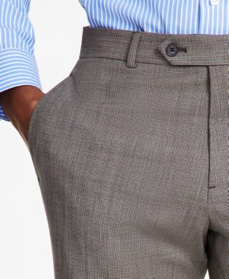Men's Classic-Fit Stretch Wool Blend Suit Pant