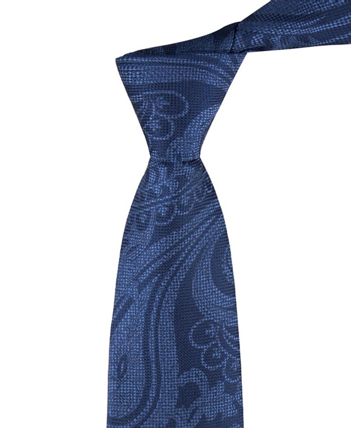 Tommy Hilfiger Men's Textured Exploded Paisley Tie - Macy's